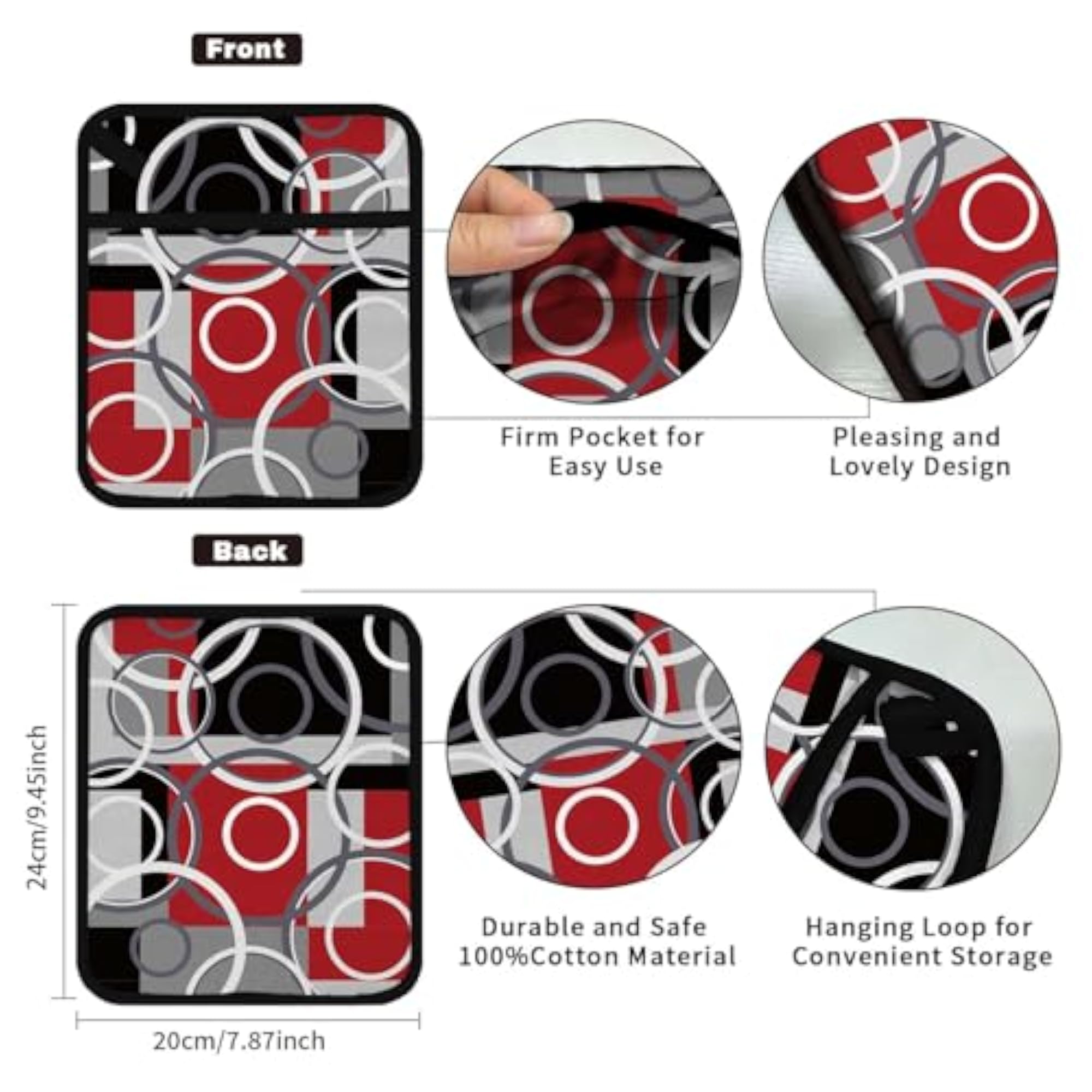 2Pcs Pot Holders for Kitchen, Heat Resistant Gift Set